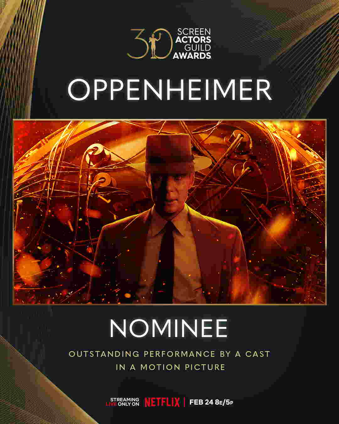 Oppenheimer Dominates 30th Screen Actors Guild Awards