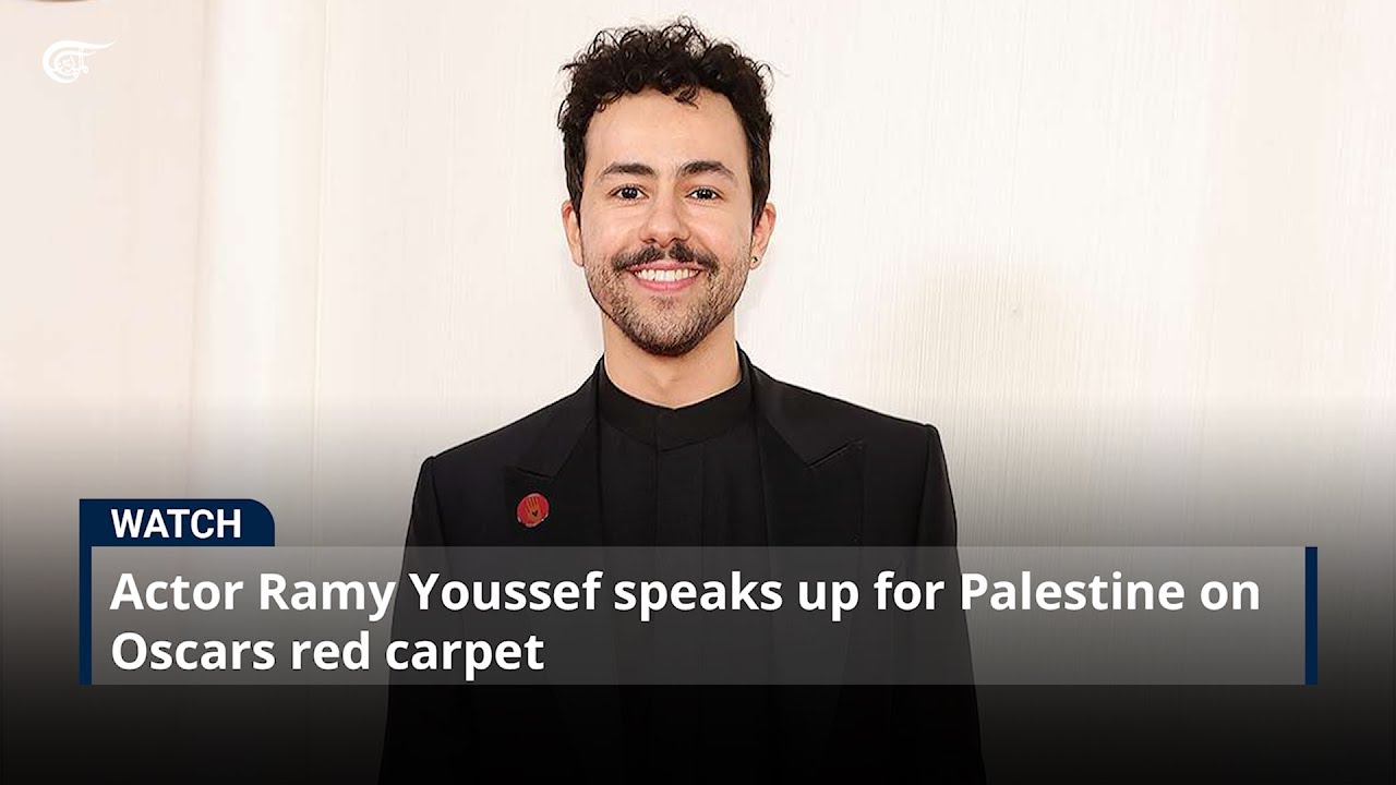 Actor Ramy Youssef speaks up for Palestine on Oscars red carpet