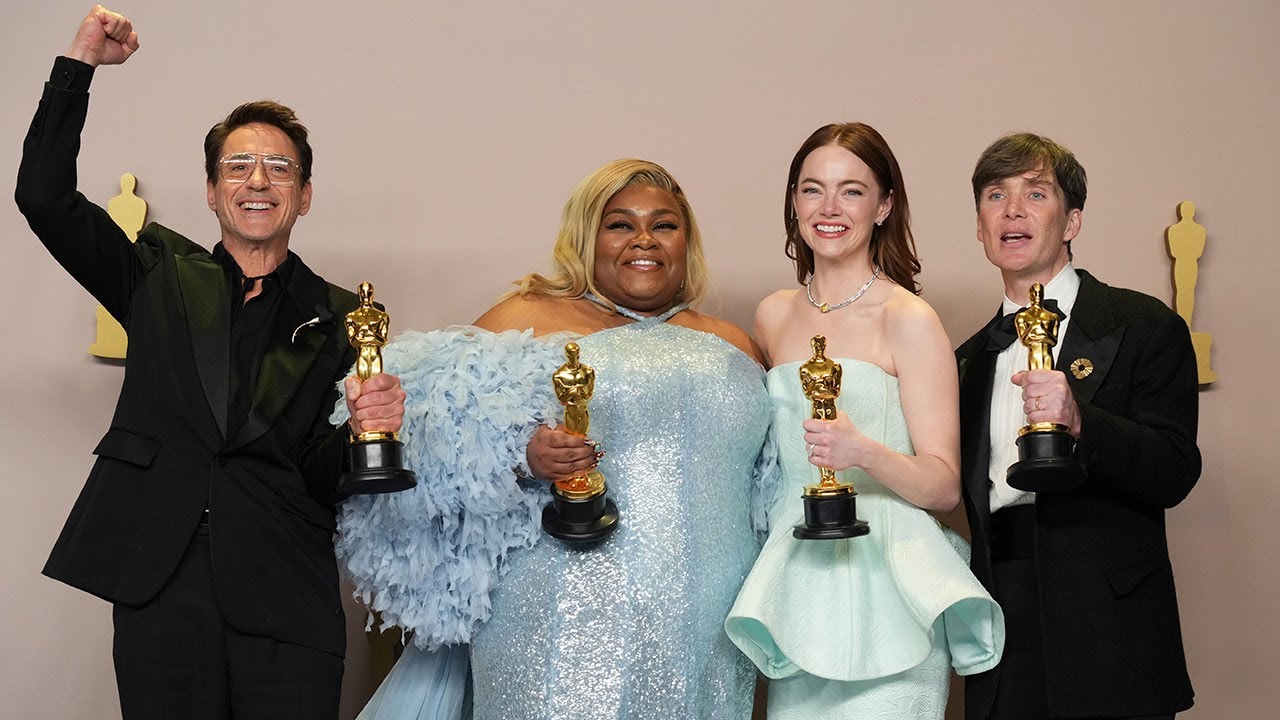 Stars hit the stage for the jam-packed 96th Academy Awards ceremony