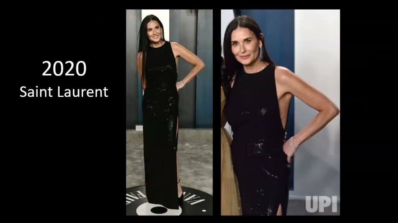 Demi Moore OSCAR FASHION STORY Academy Award nominee fashion review. What will she wear this year?