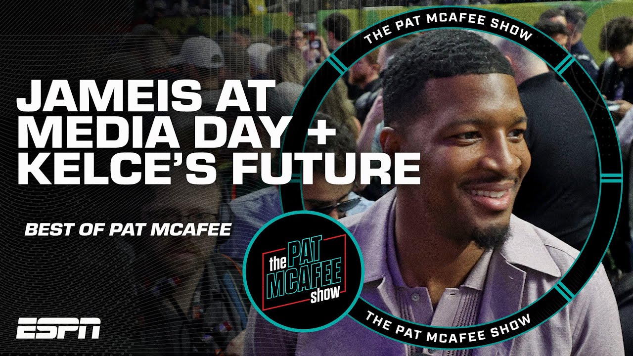 REACTION to Jameis Winston at Super Bowl Media Day & Travis Kelce’s future | Best of Pat McAfee