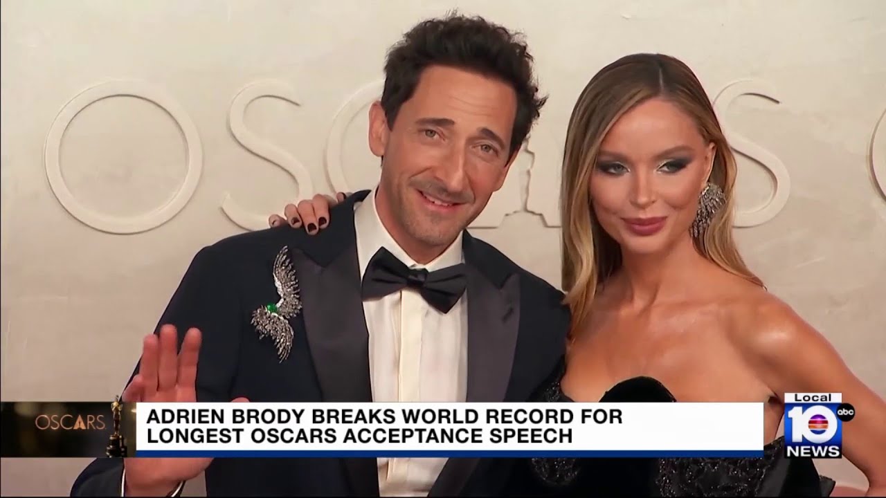 Adrian Brody makes history at The Oscars