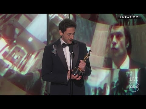 Adrien Brody breaks Guinness record for longest Oscar speech ever