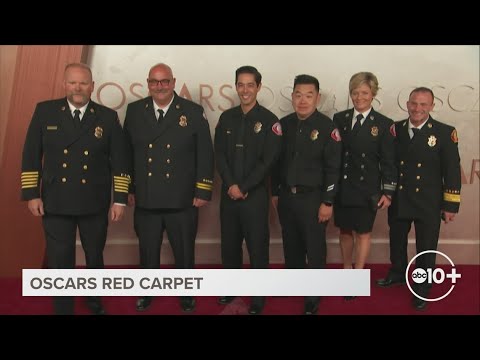 California firefighters on the Oscars red carpet