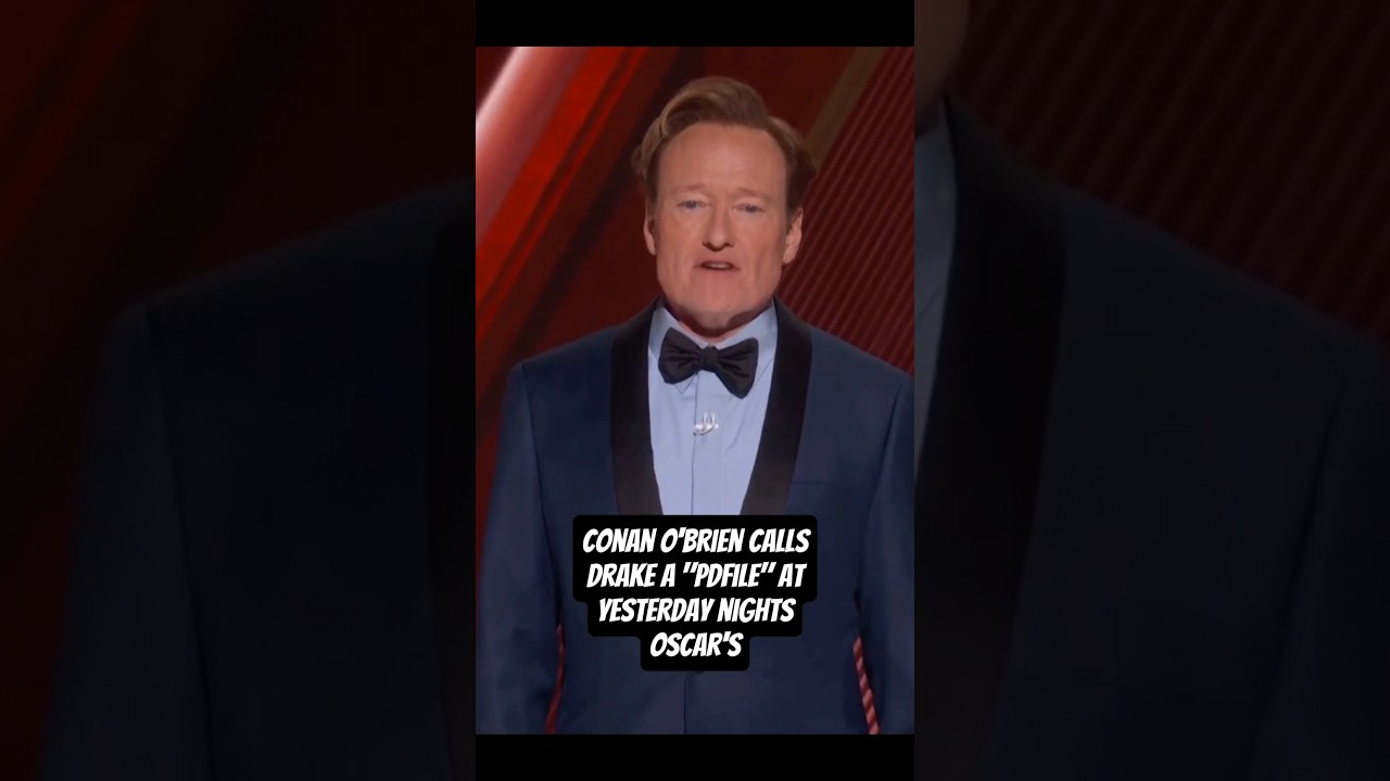 #conanobrien calls #drake a pdfile at the #oscars2025 #oscars #kendricklamar #NEWS