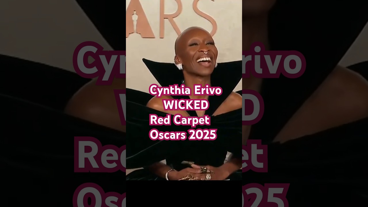 Cynthia Erivo red carpet oscars 2025 #cynthiaerivo #oscars #shorts #oscars2025