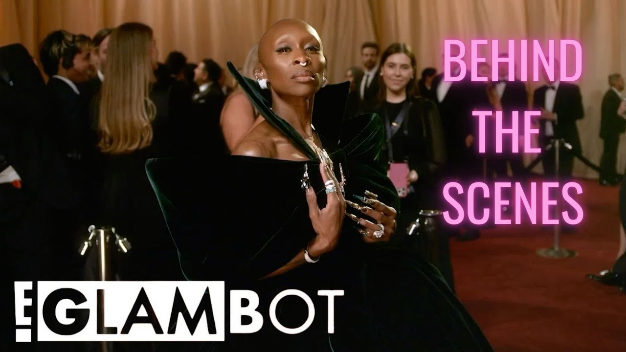 E! GLAMBOT: Cynthia Erivo BTS at the 2025 Oscars