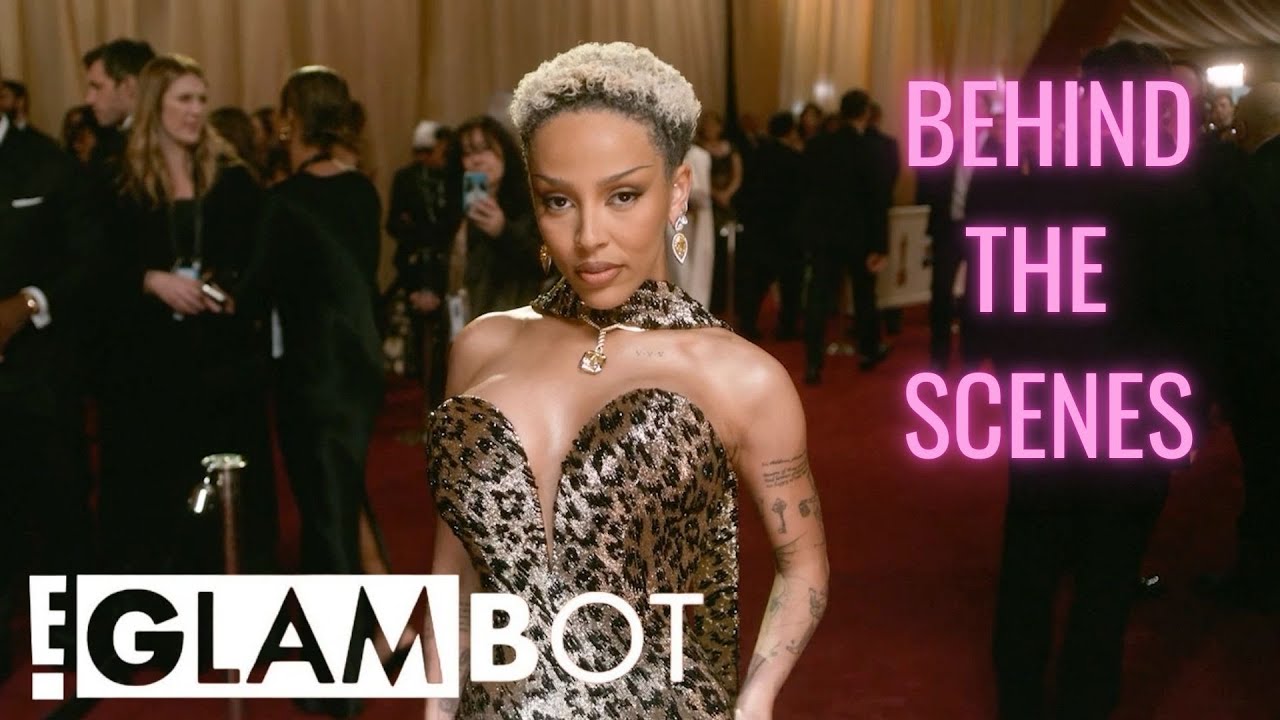 E! GLAMBOT: Doja Cat BTS at the 2025 Oscars