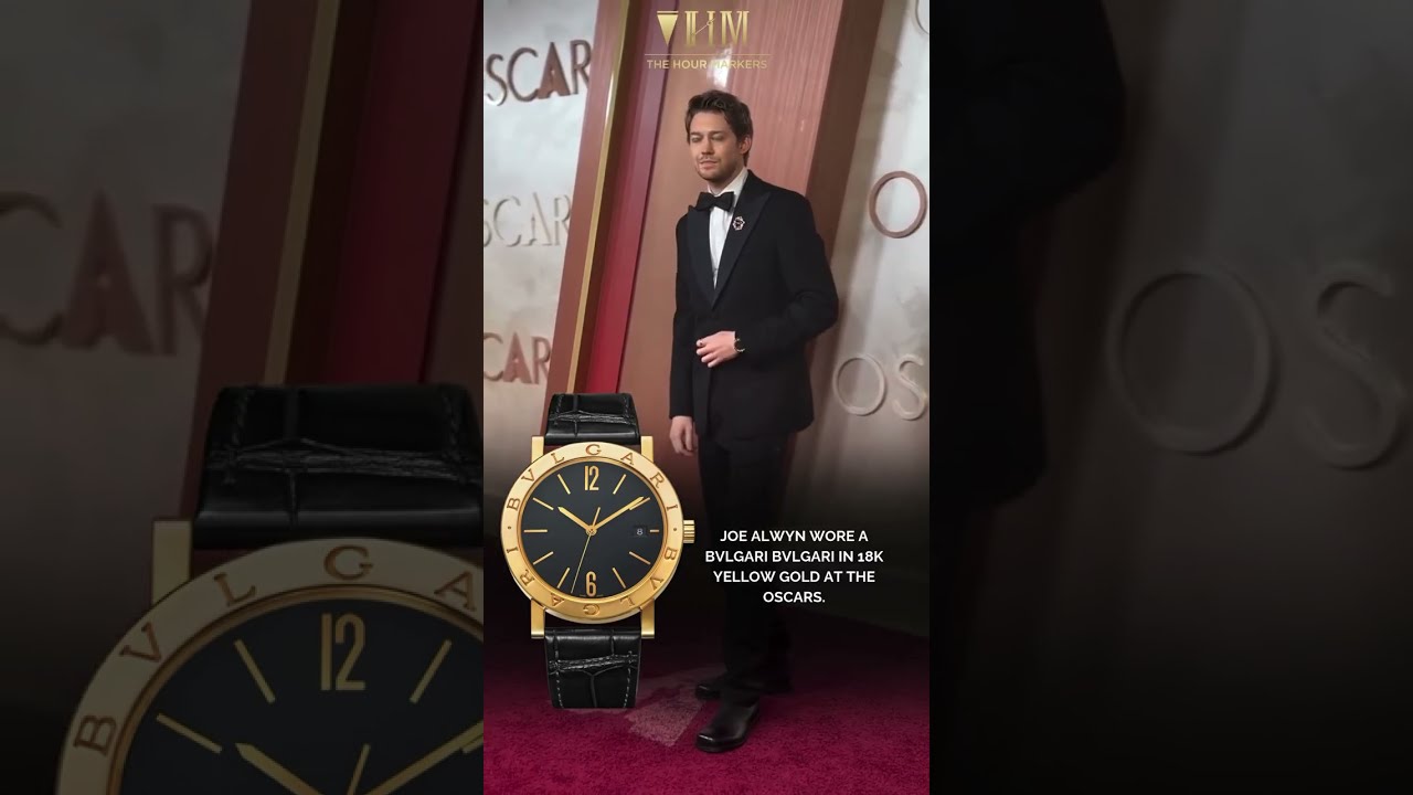 Joe Alwyn wore a Bvlgari Bvlgari in gold at the Oscars