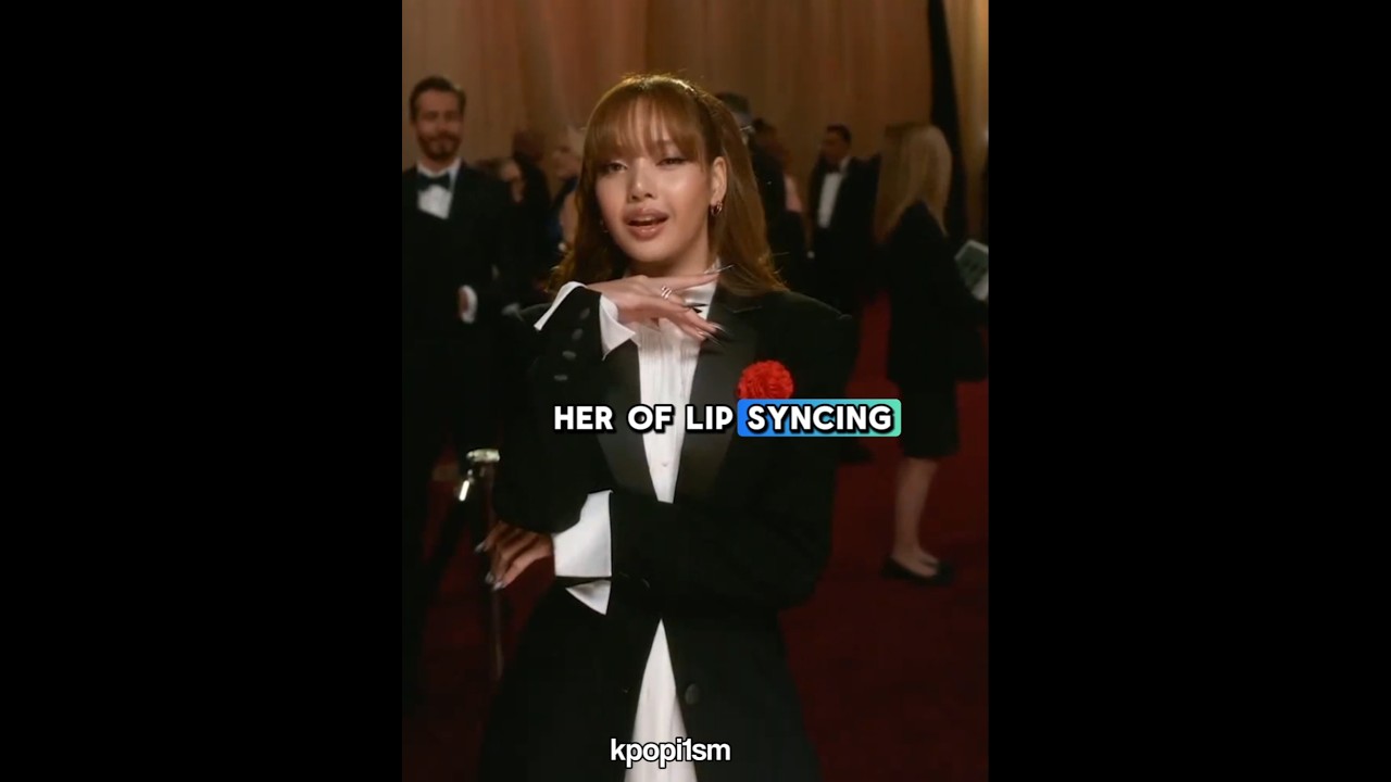 lisa accused of lip syncing at the oscars #kpop #kpopedit #kpopshorts #blackpink #lisamanoban