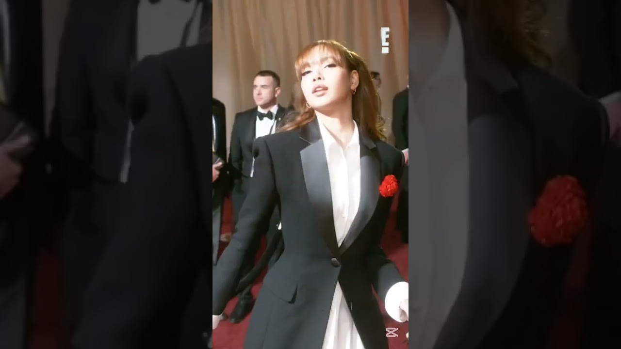 lisa at the Oscars red carpet #lisa #jennie #rosé #jisoo #blackpink #fyp #viral #kpop