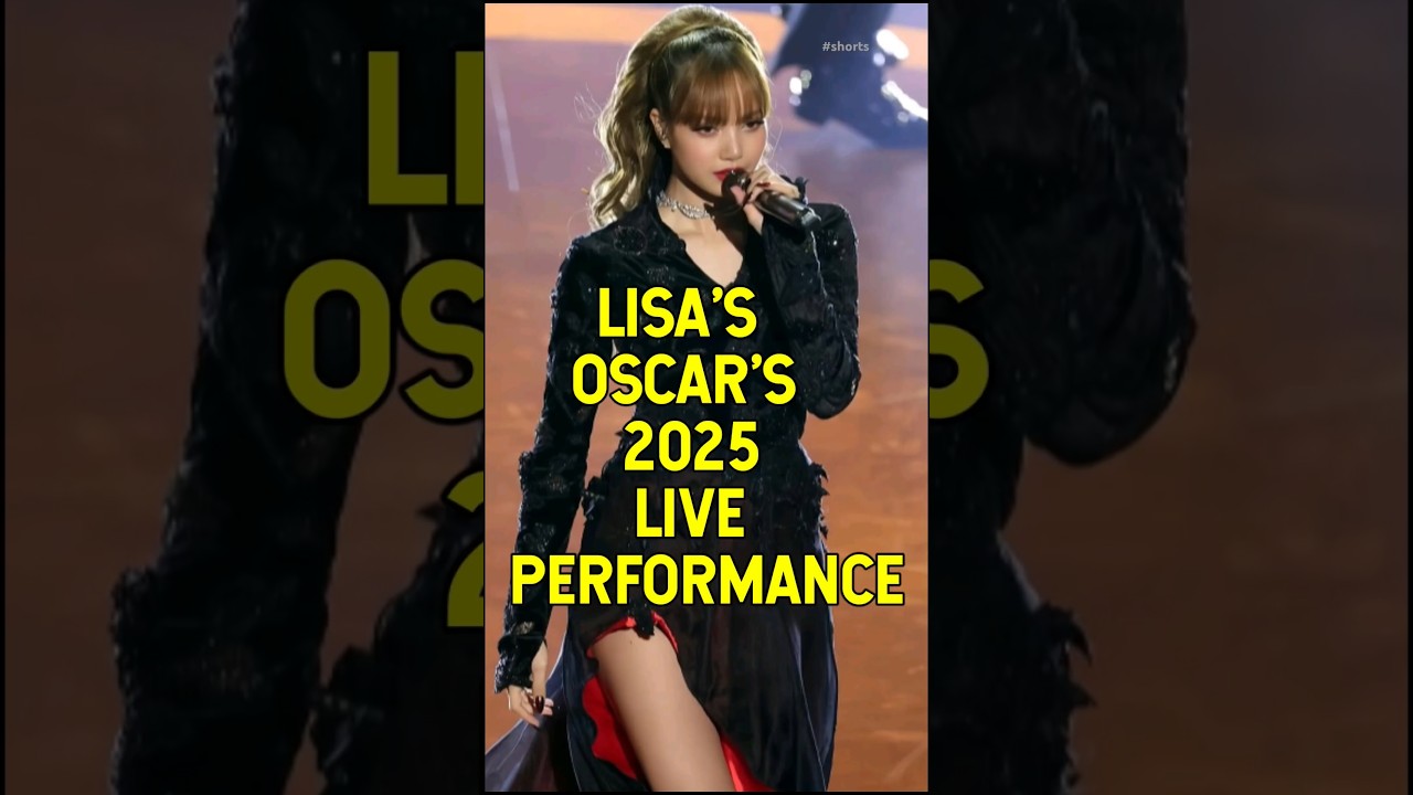 LISA’S(First K-pop Star) Stunning Oscar 2025 performance #shorts #blackpink #youtubeshorts