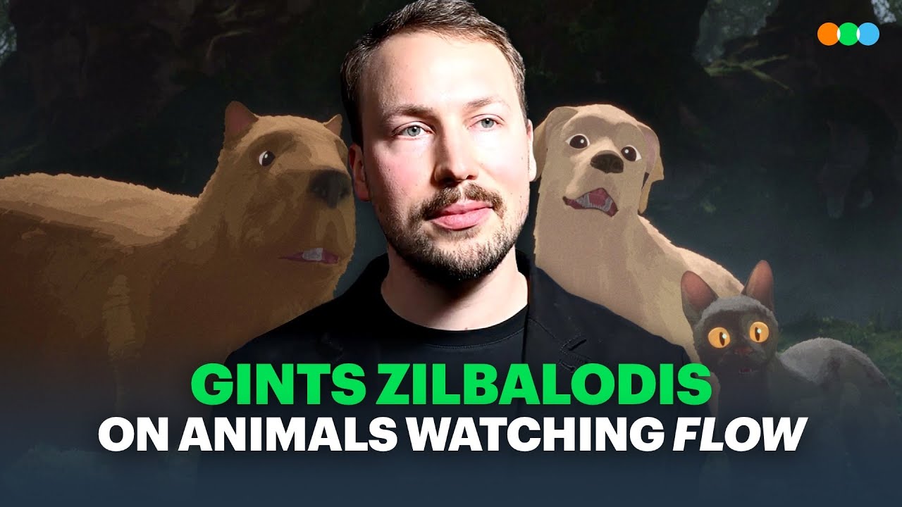 Oscar-winning Flow director Gints Zilbalodis on the cute videos of pets watching his movie