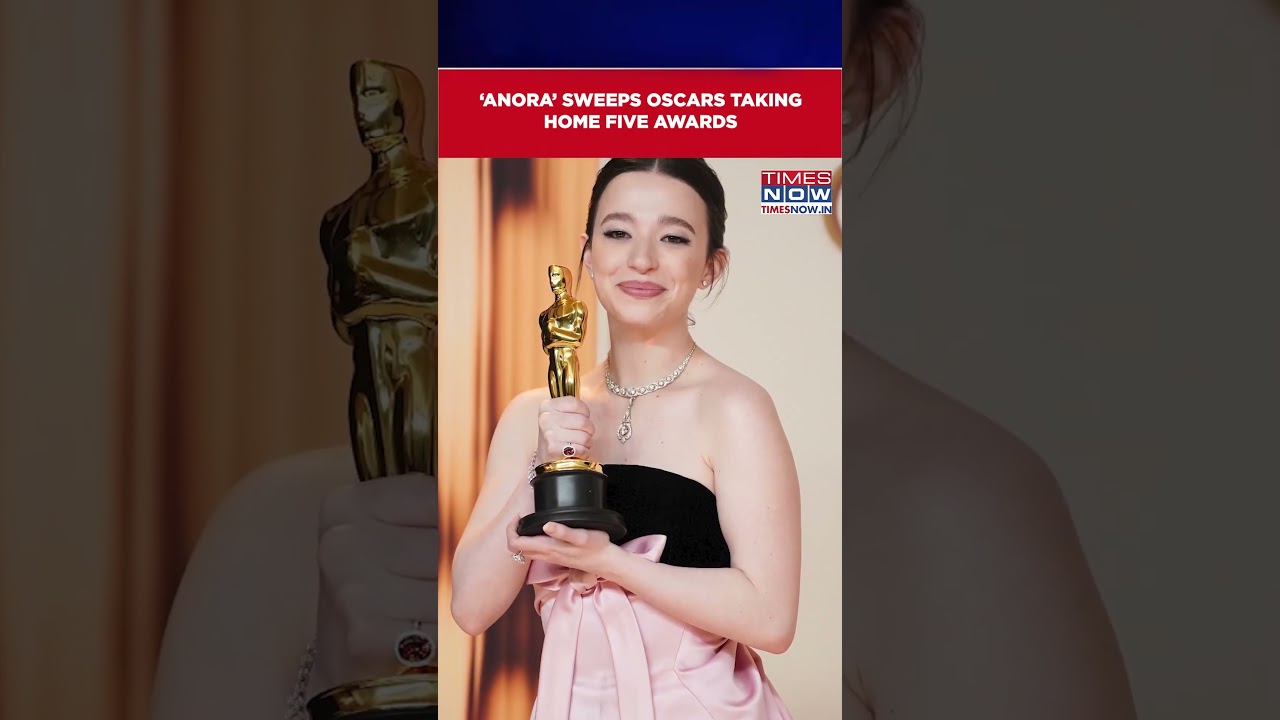 Oscars 2025: Anora Sweeps Academy Awards With Five Awards; Wins Best Actress, Film & More #shorts