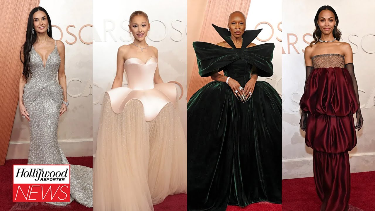 Oscars 2025 Fashion: Demi Moore, Ariana Grande, Cynthia Erivo, Zoe Saldaña & More | THR News