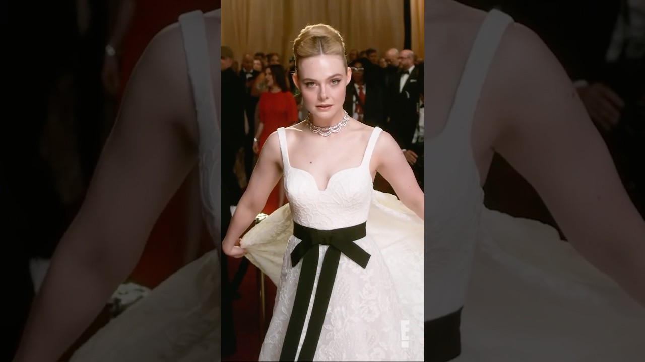 She’s becoming a GlamBOT regular! #ellefanning #colewalliser #glambotbts #livefrome #oscars