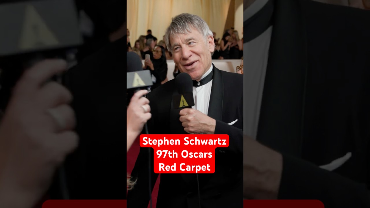 Stephen Schwartz & Amelia Dimoldenberg Have a WICKED Time | 97th Oscars Red Carpet