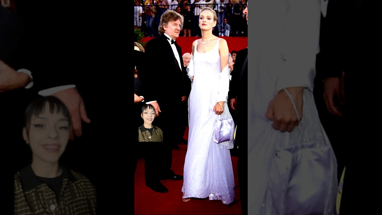 The look that made Prada a big brand at red carpet #UmaThurman at the 1995 Oscars #fashion