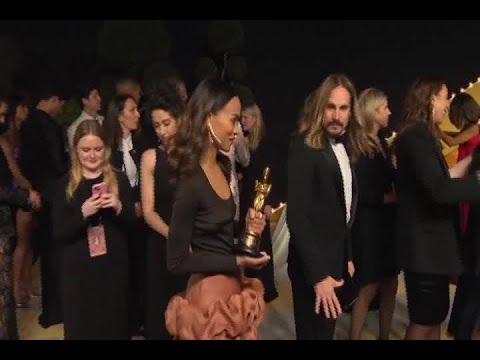 Zoe Saldaña, Adrien Brody, Sean Baker, take their Oscars to Vanity Fair party