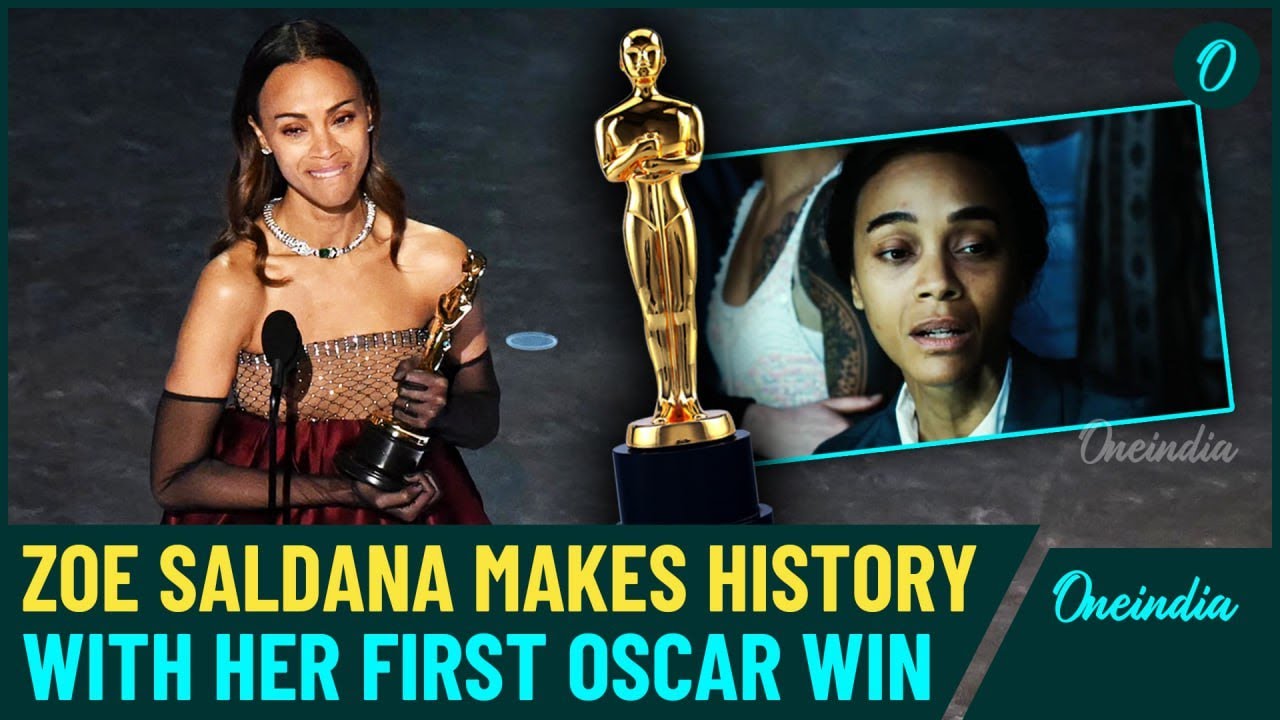 Zoe Saldana’s Emotional Oscar Win: 1st Dominican-American to Take Home the Gold—97th Academy Award